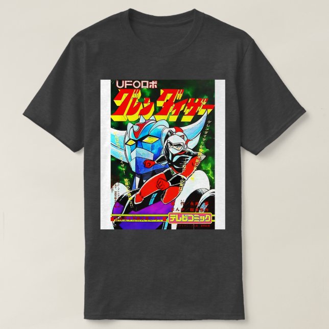 Camiseta Robot Grendizem Goldorak Duke Fugiu (Frente do Design)