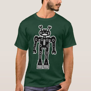 Camiseta Robot Mk I - (White Outline) - Personalizado