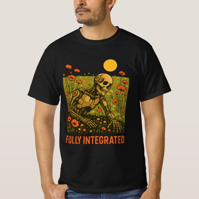 Camiseta Robot Nature Flores Campo de Flor (Frente)