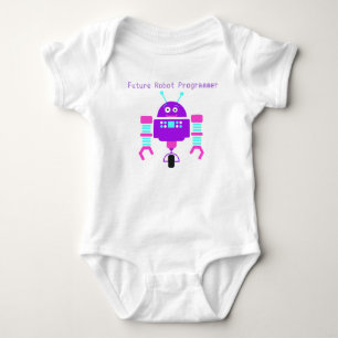 Camiseta Robot Programmer Girly Baby Bodycase