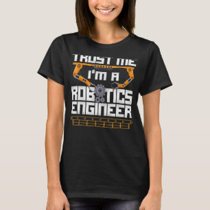 Camiseta Robot Robotics Engenheiro Vintage Confie em mim Eu