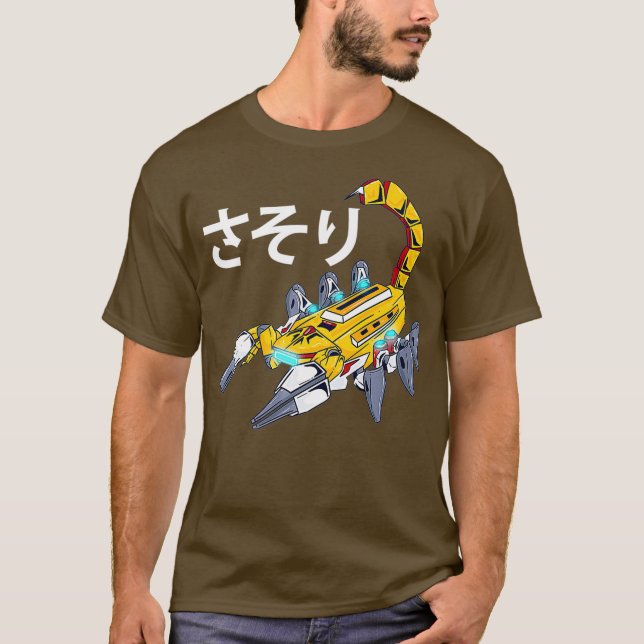 Camiseta Robot Scorpion Japonês Insett Premium (Frente)