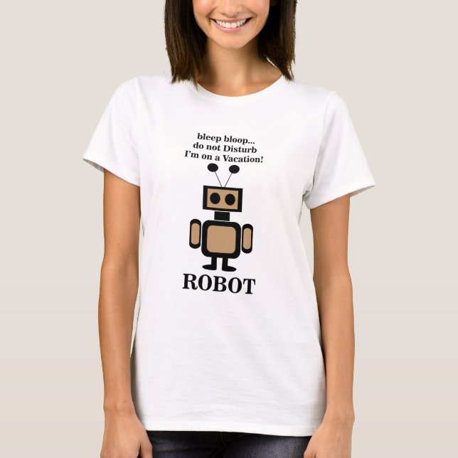 Camiseta Robot Technology Robotics Engraçado (Frente)
