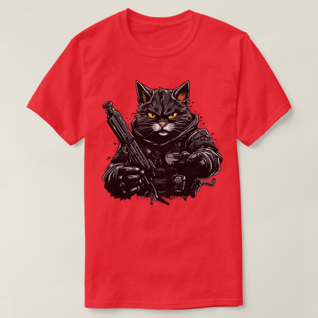 Camiseta Roboter 1 Cat (Frente do Design)