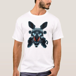 Camiseta Robotic Kangaroo Face Art