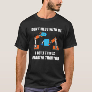 Camiseta Robótica Engenharia Robô de Aprendizado não