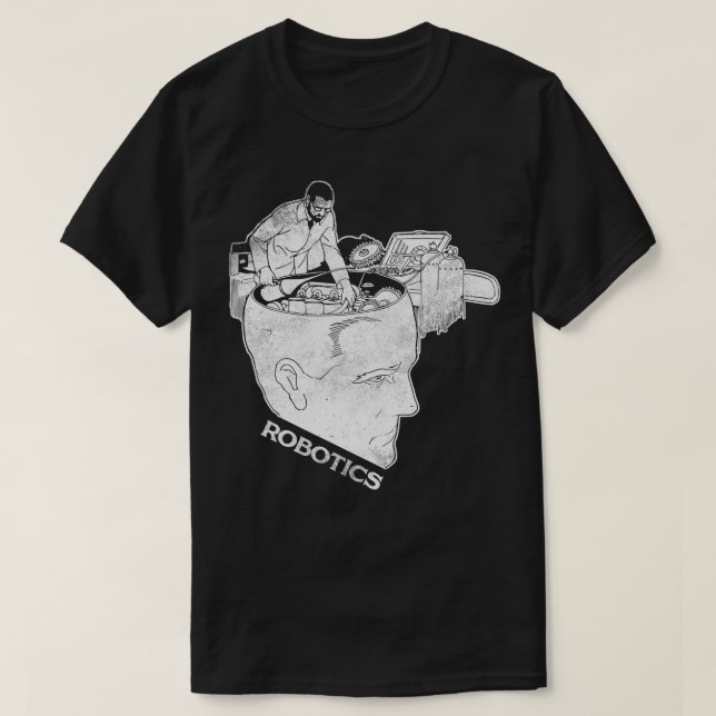 Camiseta Robótica Engenheiro T Robot Builder Love Science G (Frente do Design)