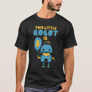 Camiseta Robótica Este pequeno robô é 8 de aniversário