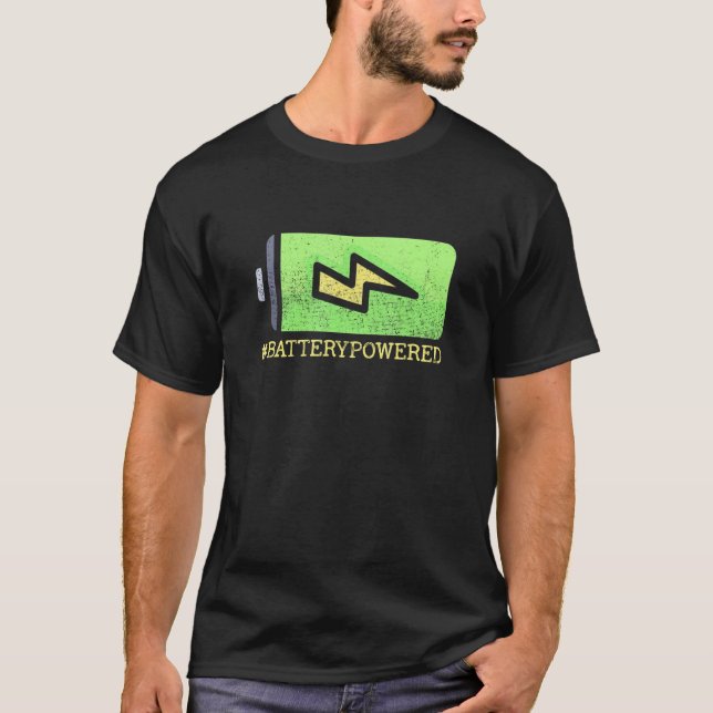 Camiseta Robótica futura de máquinas alimentadas por bateri (Frente)
