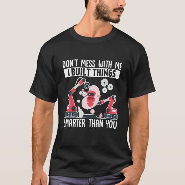 Camiseta Robótica Genética Machine Learning Robot Dont M (Frente)