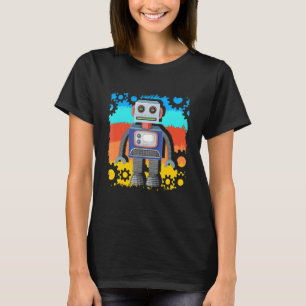 Camiseta Robótica para máquinas robóticas retrógradas