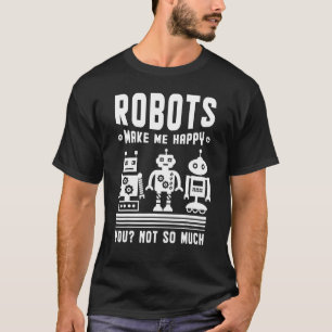 Camiseta Robótico Para Homens Ele Robota Mulheres Botas Mãe