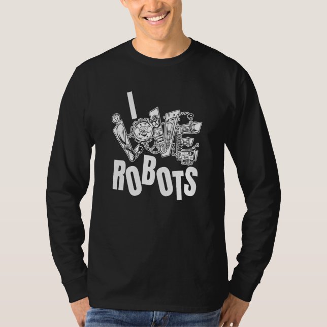 Camiseta Robotics Humor Artificial Intelligence Ai  I Love  (Frente)