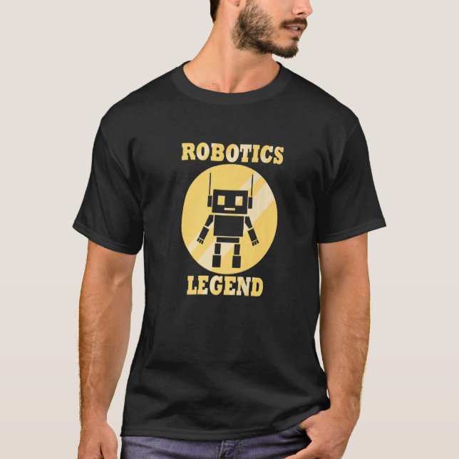 Camiseta Robotics Legend  Quote Mechanic Engineer (Frente)