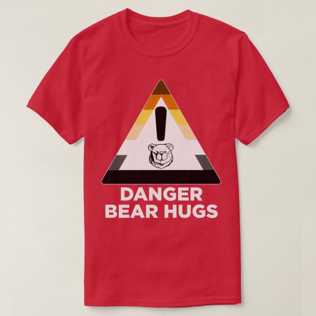 Camiseta Robusto Perigo Urso Abraça Branco (Frente do Design)