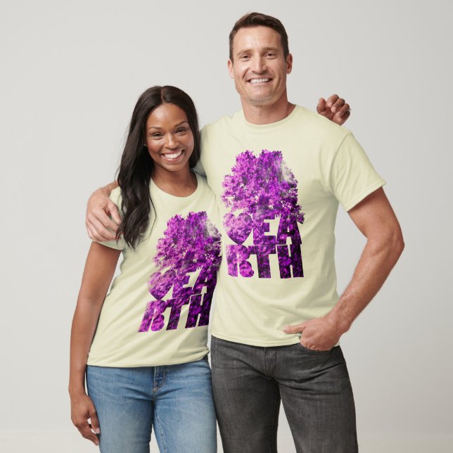 Camiseta Roca de Coral Roxo (Unissex)