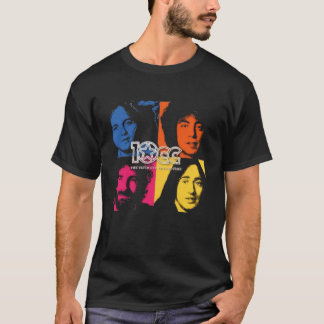 Camiseta Rocha De Banda De 10Cc Composta Por Quatro Músicos