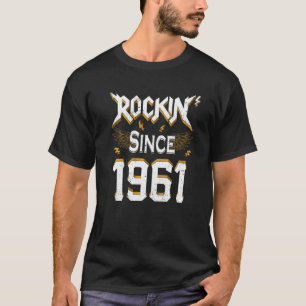 Camiseta Rocha Desde 1961 61ruas Aniversário De 61 Anos