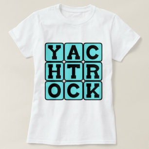 Camiseta Rocha do iate, gênero da música