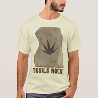 Camiseta Rocha dos fósseis para Paleontologists e geólogos