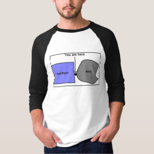 Camiseta Rocha e um lugar duro