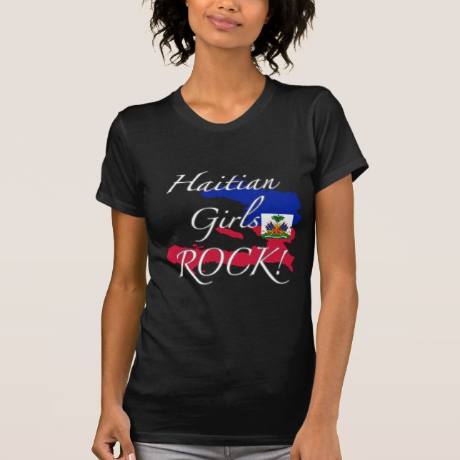 Camiseta Rocha haitiana das meninas! (Frente)