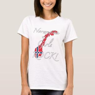 Camiseta Rocha norueguesa das meninas!