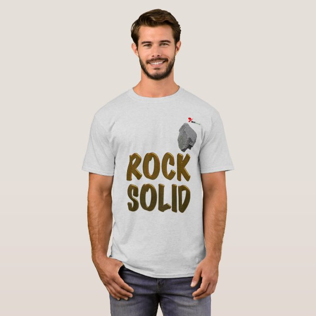 Camiseta "Rocha Sólida" | Texto Motivacional Doura (Frente Completa)