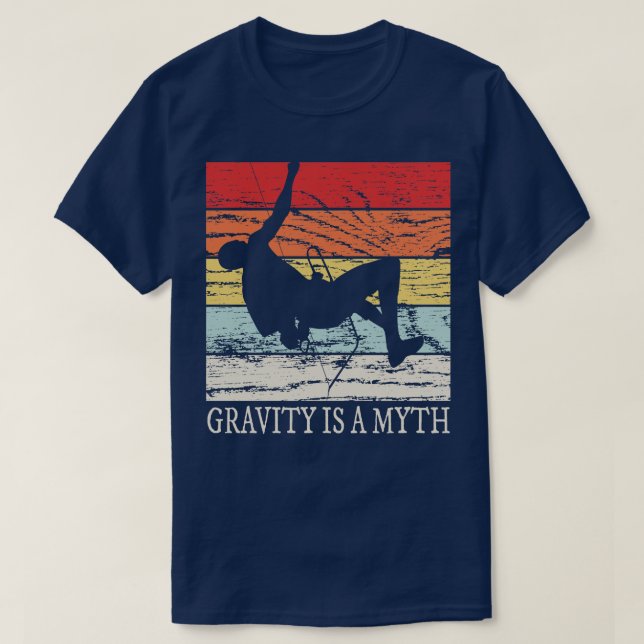 Camiseta Rocha Subindo Retro Bouldering (Frente do Design)