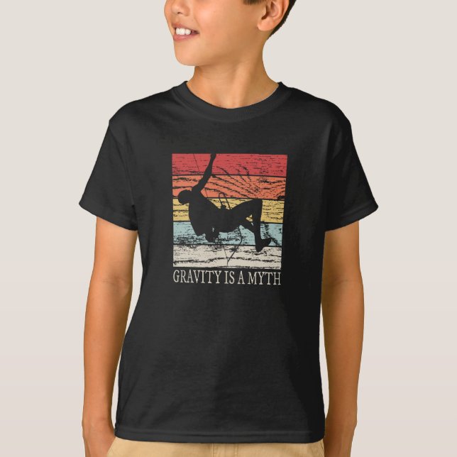 Camiseta Rocha Subindo Retro Bouldering (Frente)