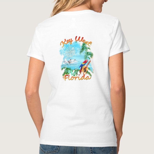 Camiseta Rocha tropical de Key West (Verso)
