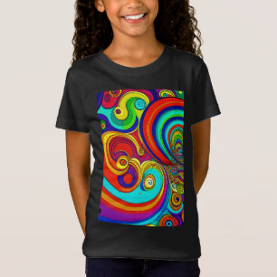 Camiseta Rochas Coloridas do Arco-Íris
