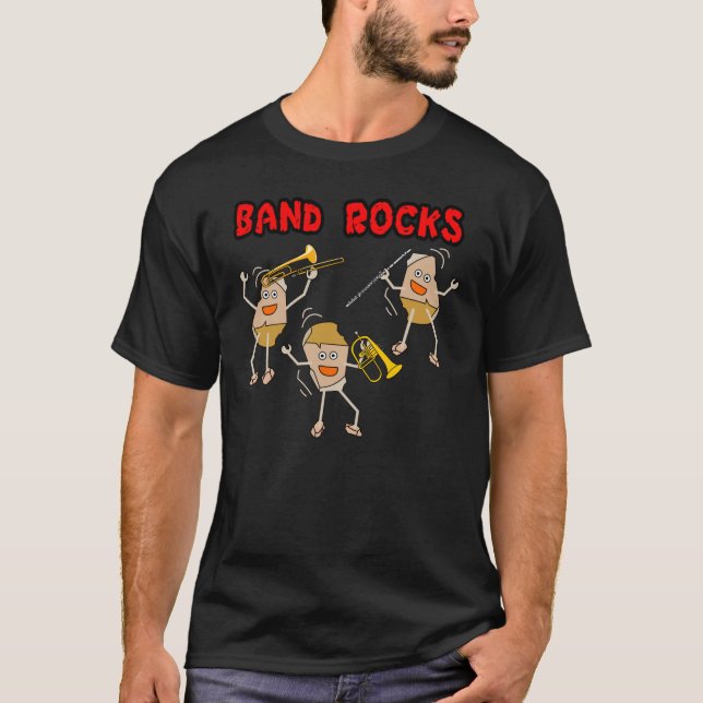 Camiseta Rochas de banda (Frente)