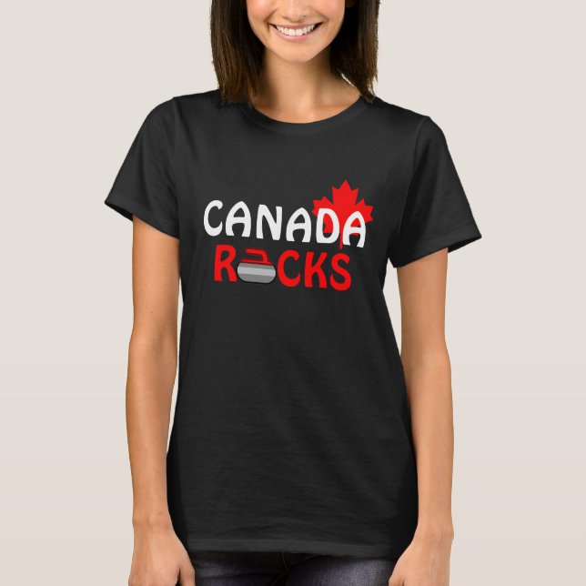 Camiseta Rochas de Canadá - ondulando (Frente)