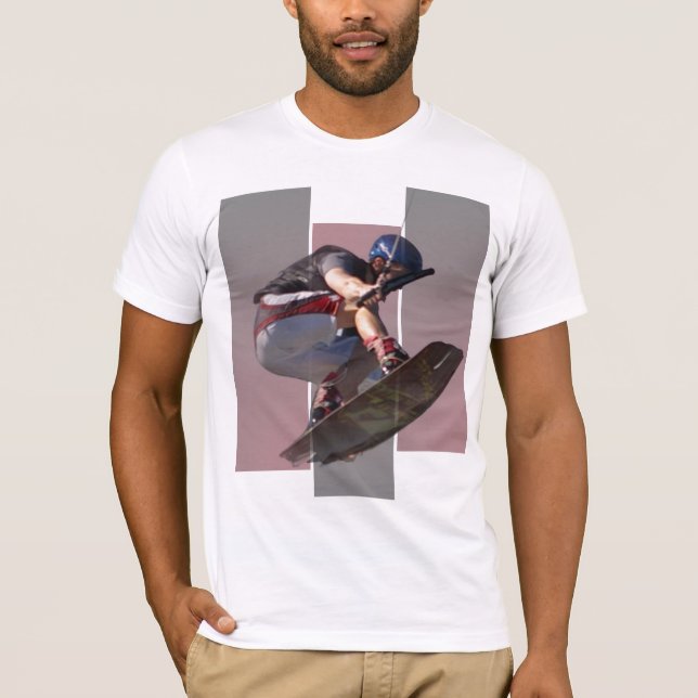 Camiseta Rochas de Wakeboarding (Frente)