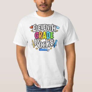 Camiseta Rochas do 11.o grau Voltar à escola