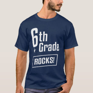 Camiseta Rochas do 6 6º ano! Professor De Volta À Escola