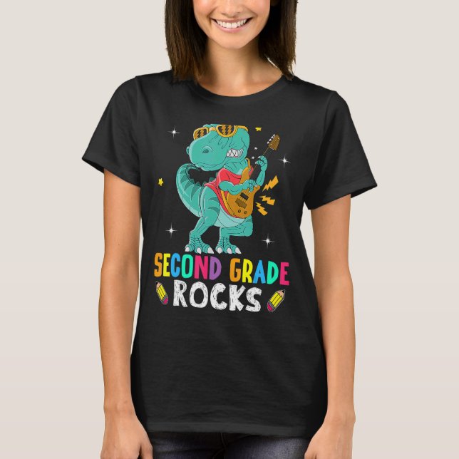 Camiseta Rochas Do Segundo Grau Rex Dino De Volta Ao Profes (Frente)