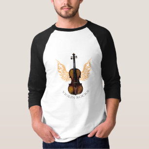Camiseta rochas do violino