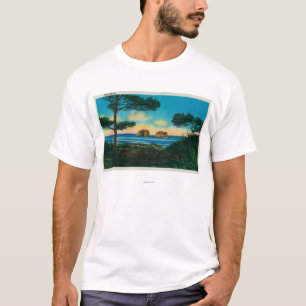 Camiseta Rochas gêmeas em Oregon CoastCoast
