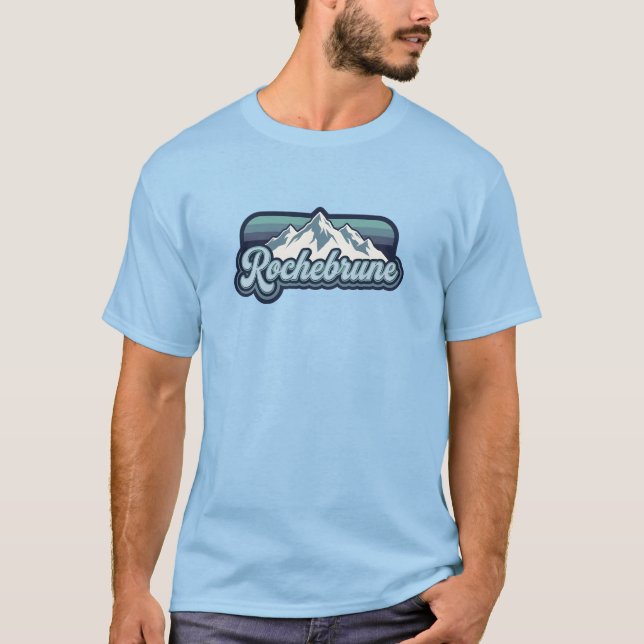 Camiseta Rochebrune Alpine Mountain Script (Frente)