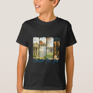 Camiseta Rochester Nova York Pincelada Viajante Lembrança
