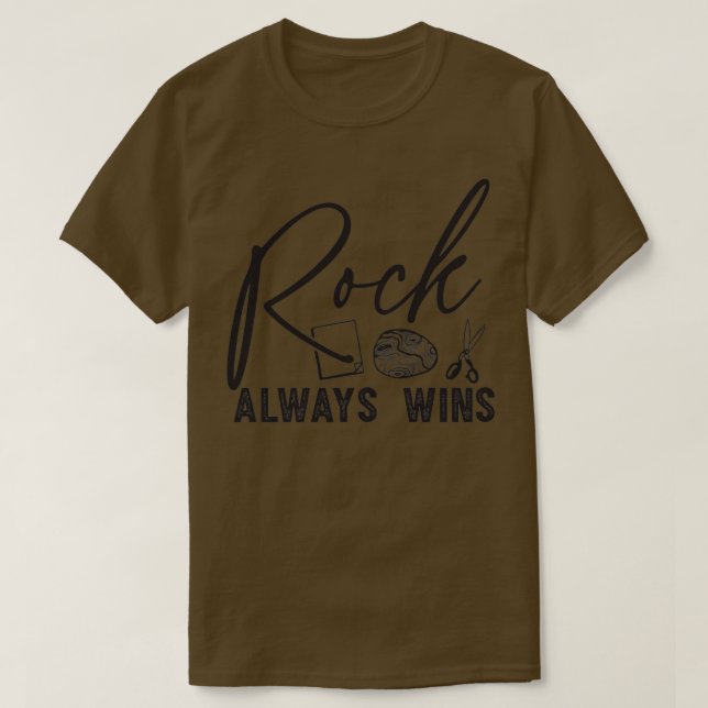 Camiseta rock always wins 2 (Frente do Design)