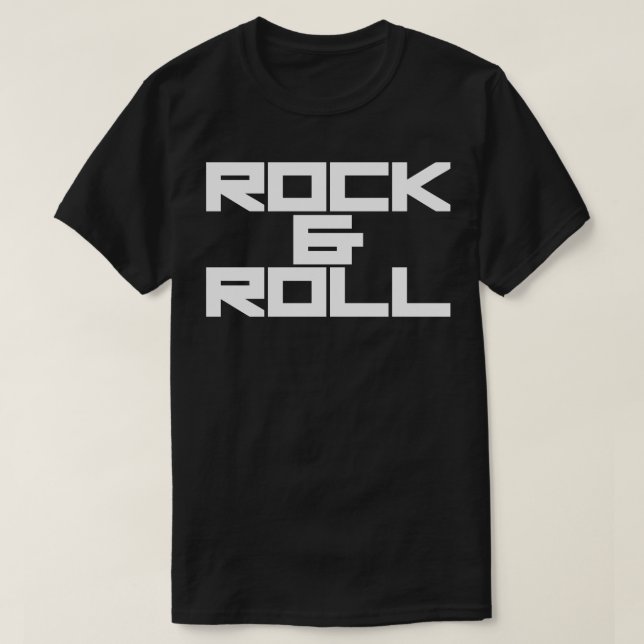 Camiseta rock and roll 7 (Frente do Design)