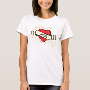 Camiseta Rock and Roll Grungy Heart