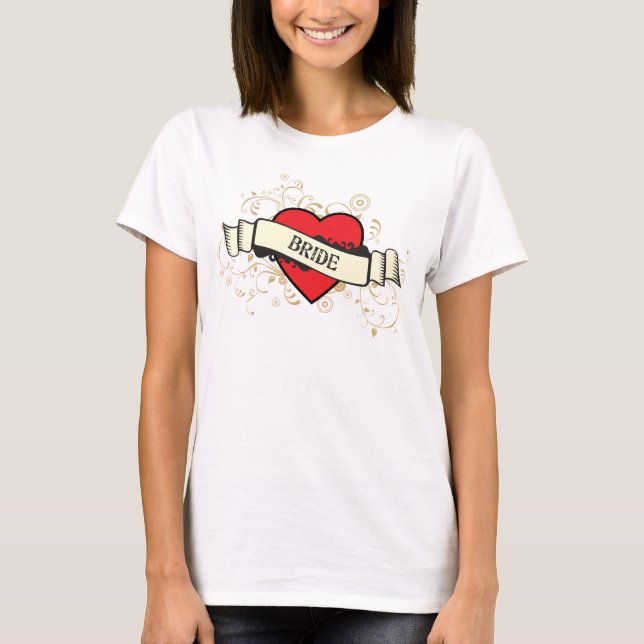 Camiseta Rock and Roll Grungy Heart (Frente)