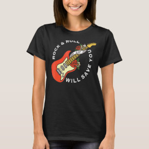 Camiseta Rock And Roll Irá Salvar-Lhe Rock E Ro Vivos