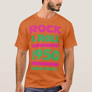 Camiseta Rock and Roll Music 1950 Vintage
