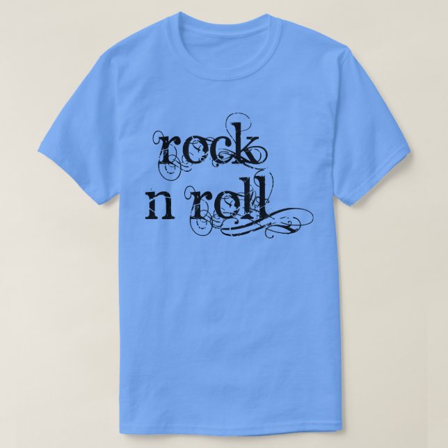 Camiseta rock and roll orgânico (Frente do Design)