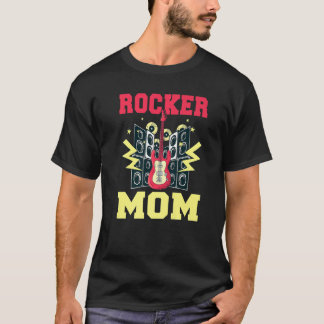 Camiseta Rock and Roll Rocker Mom
